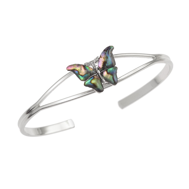 Natural butterfly bangle