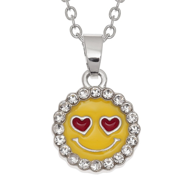 Smiley sun necklace