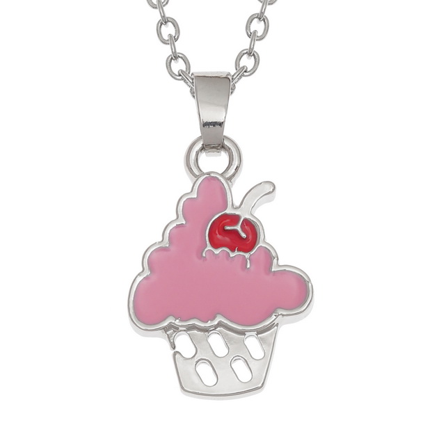 Cherry ice cream necklace