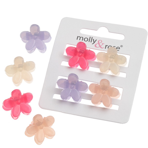 Flower hair clamps