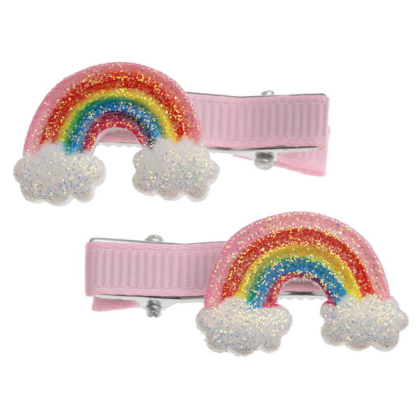 Rainbow hair clips
