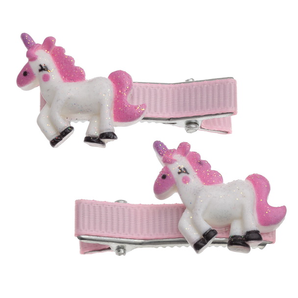 Unicorn hair clips