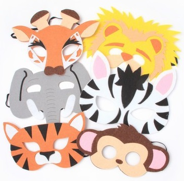 Zoo animal masks
