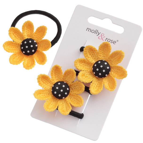 Sunflower hair elastics