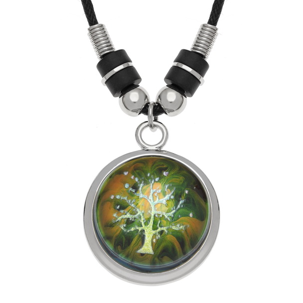 Colour change tree of life necklace