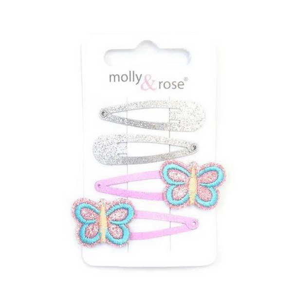 Butterfly snap clip set