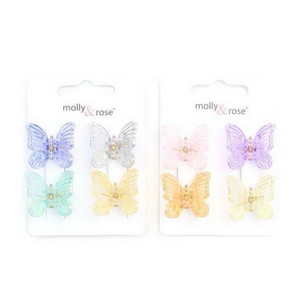Butterfly mini hair clamps