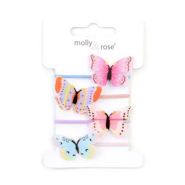 Butterfly hair elastics