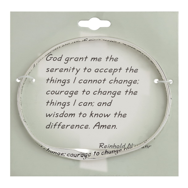 Serenity prayer bangle