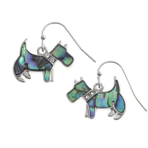 Scottie dog earrings