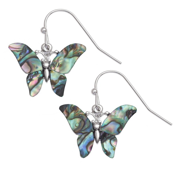 Natural butterfly earrings