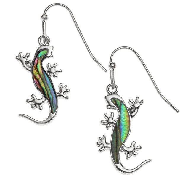 Gecko earrings