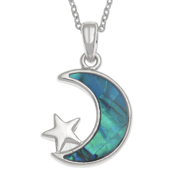 Moon & star necklace