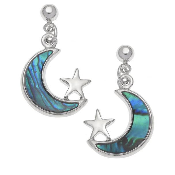 Moon & star earrings