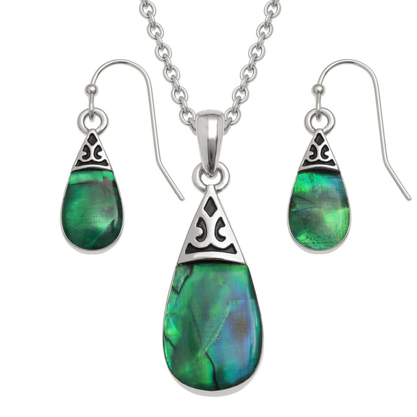 Green pear drop set