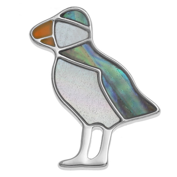 Puffin pin badge