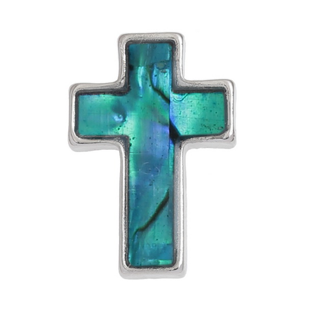 Cross pin badge