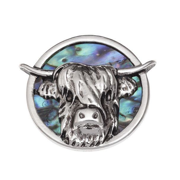 Highland Cow pin badge