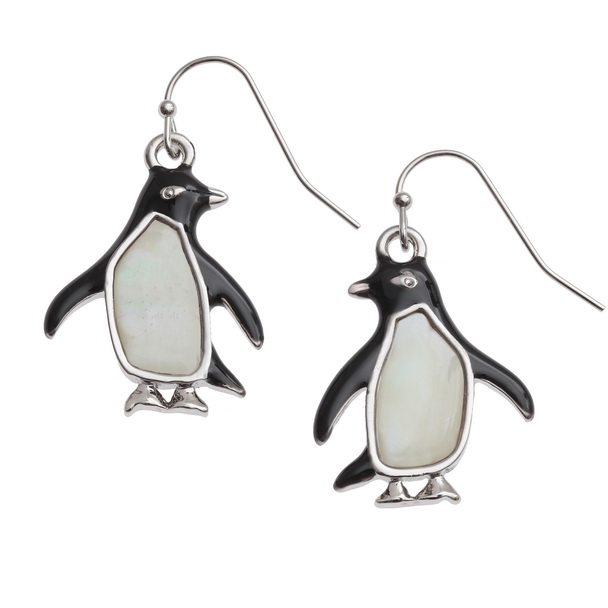 Penguin earrings