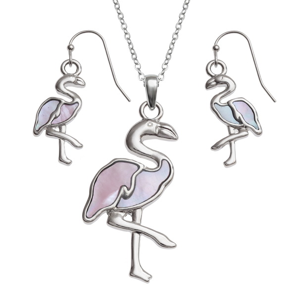 Pink flamingo set