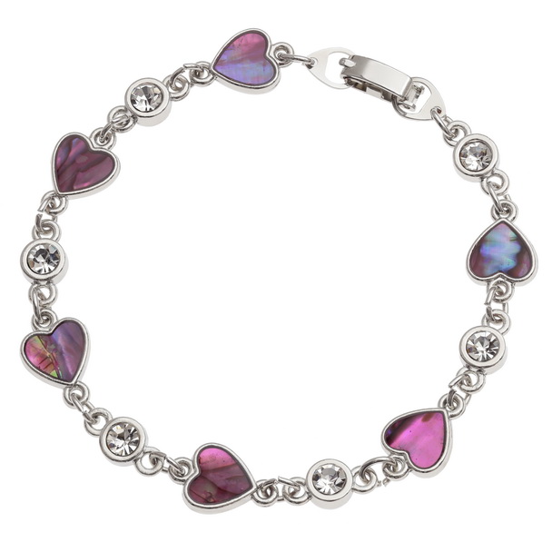 Pink heart bracelet