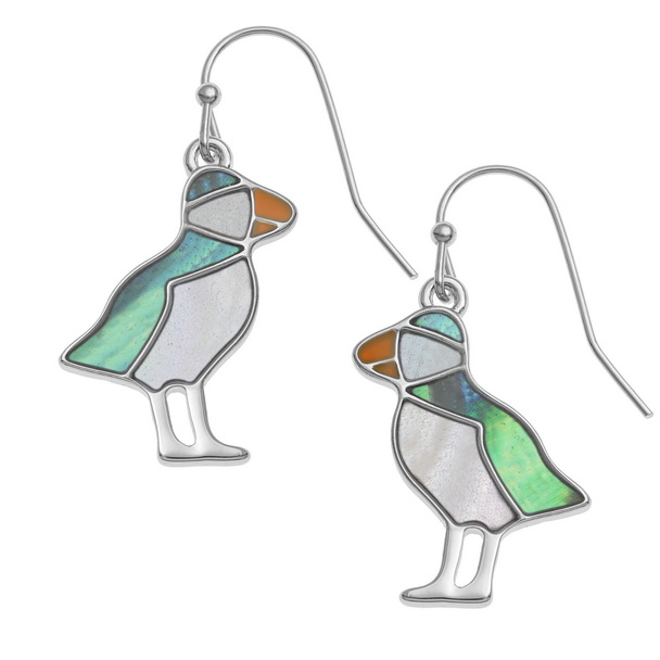 Puffin earrings