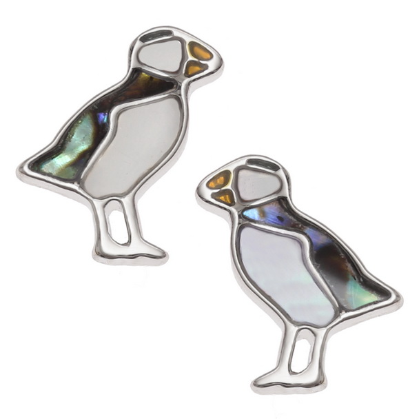 Puffin earrings