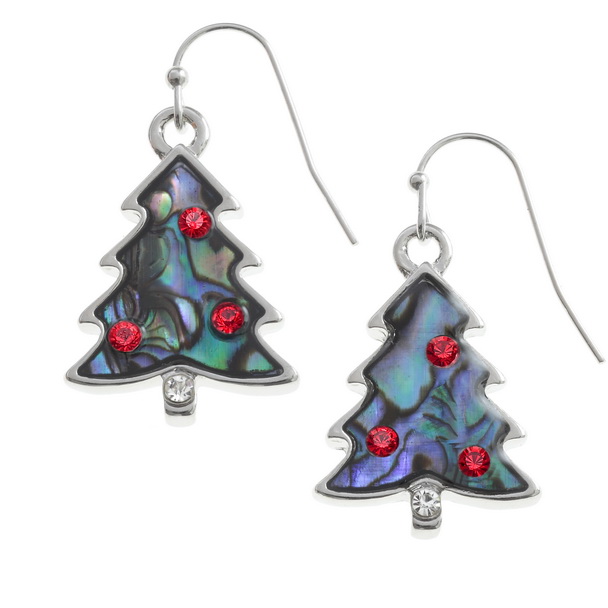 Christmas tree earrings