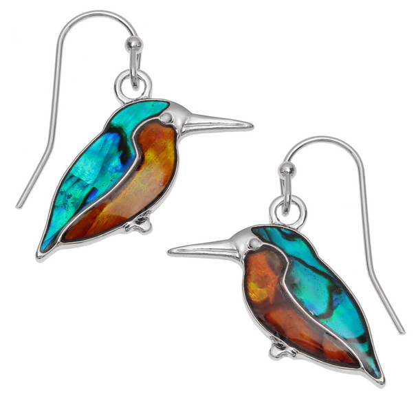 Kingfisher earrings