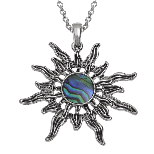 Natural sun necklace
