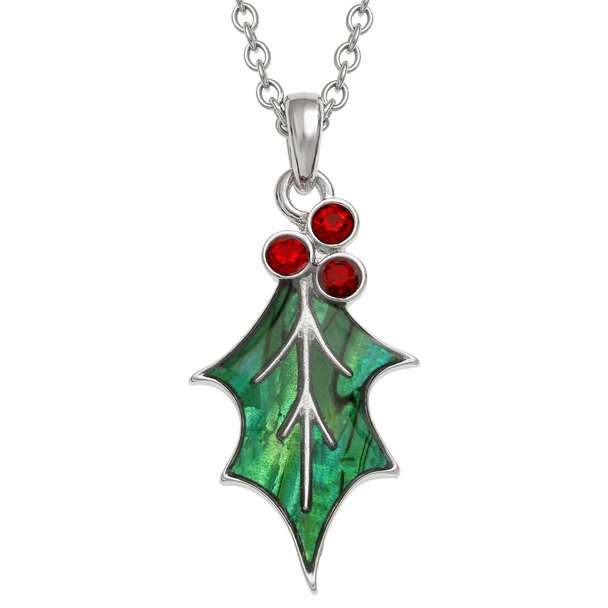 Holly leaf necklace