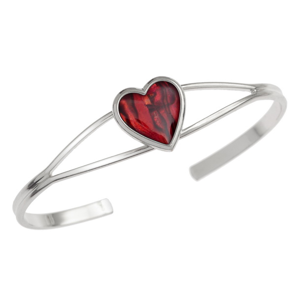 Red heart bangle