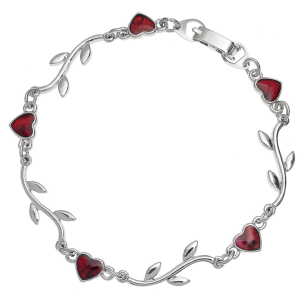 Heart & branch bracelet