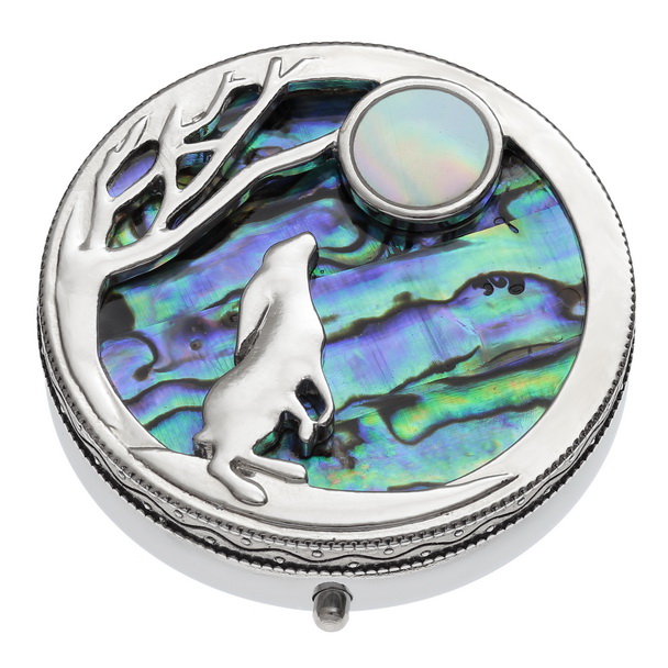 Moon gazing hare pill box