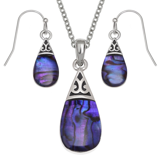 Purple pear drop set