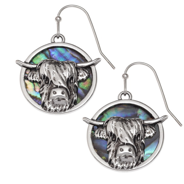 Highland cow earrings