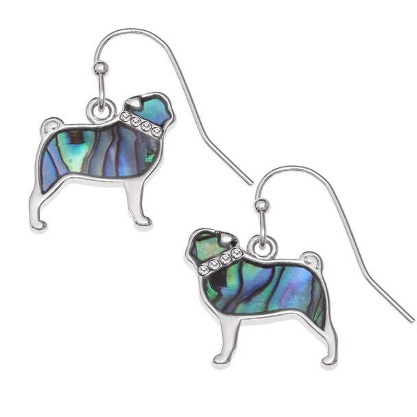 Pug earrings