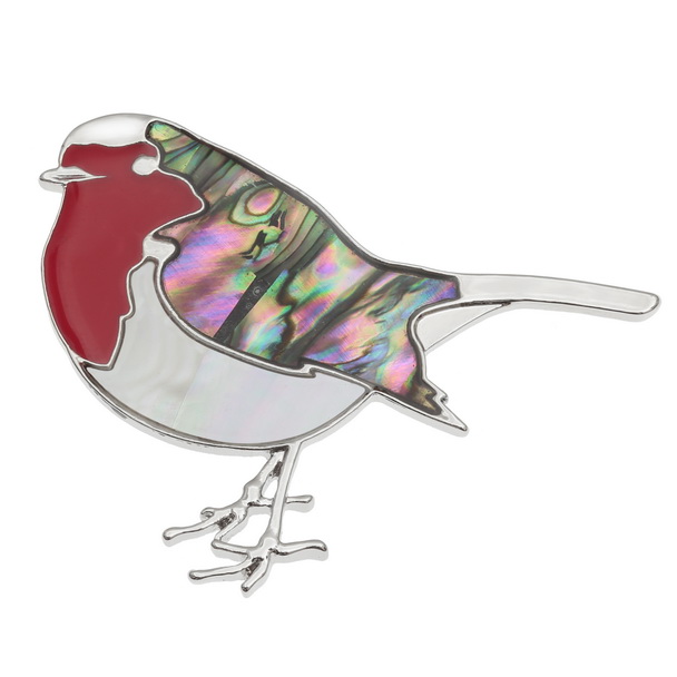 Robin brooch