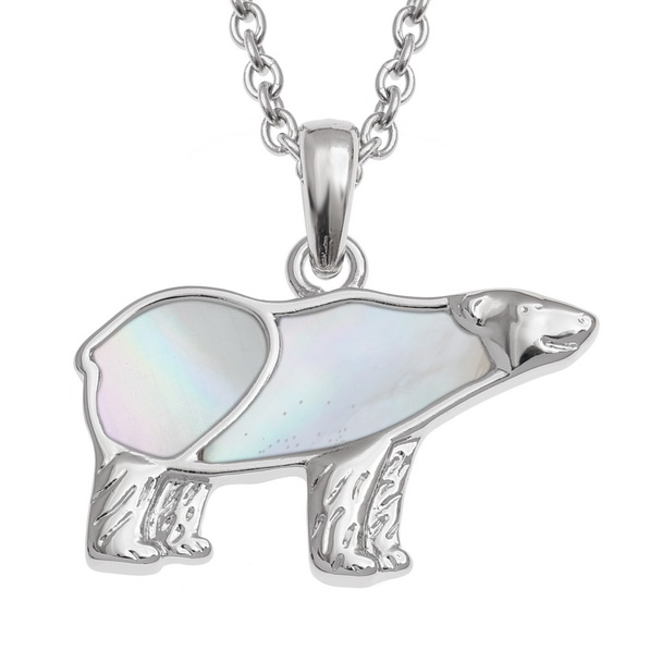 Polar bear necklace