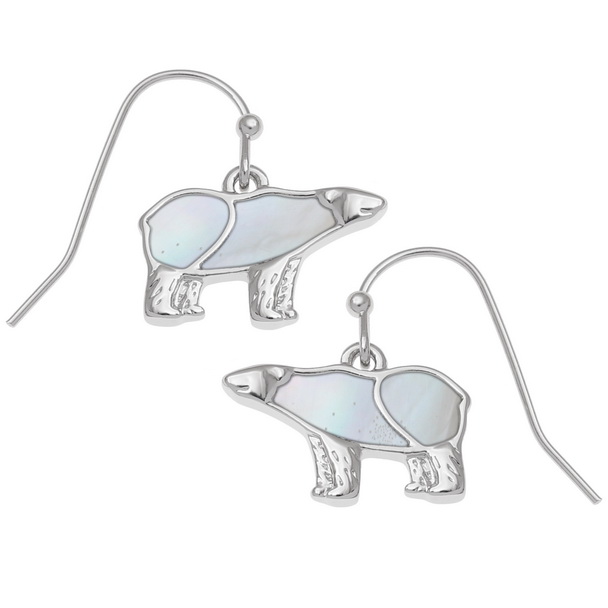 Polar bear earrings