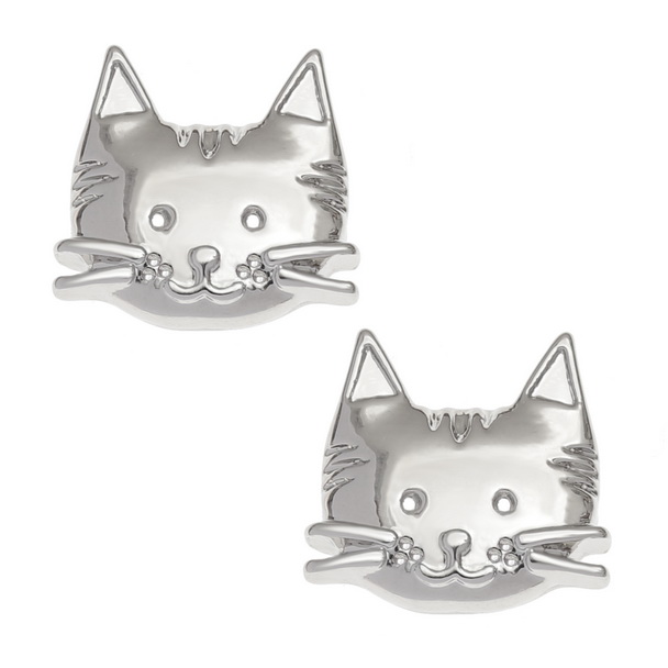 Cat face earrings