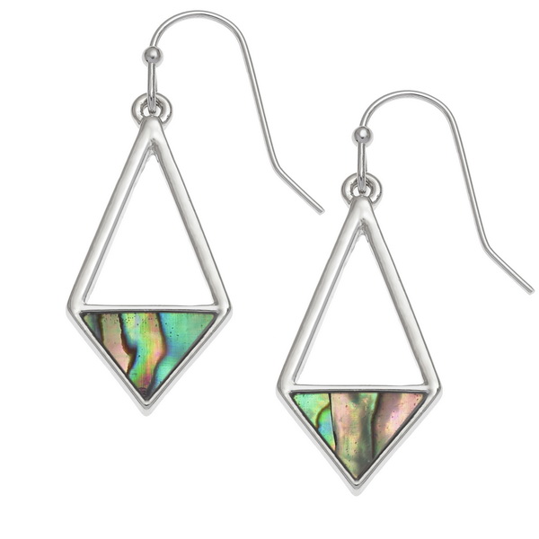 Geometric triangles earrings