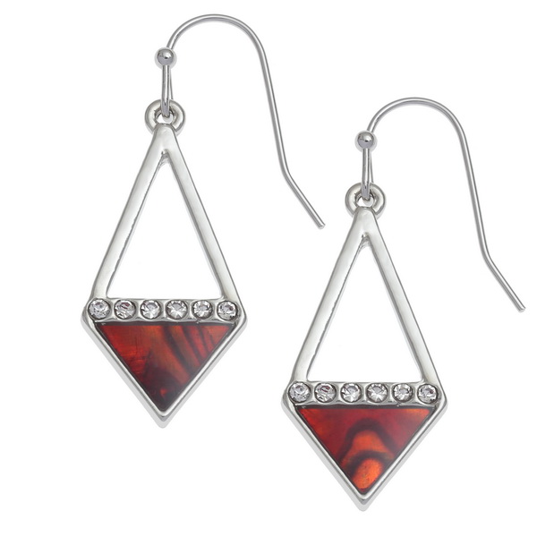 Geometric triangles earrings