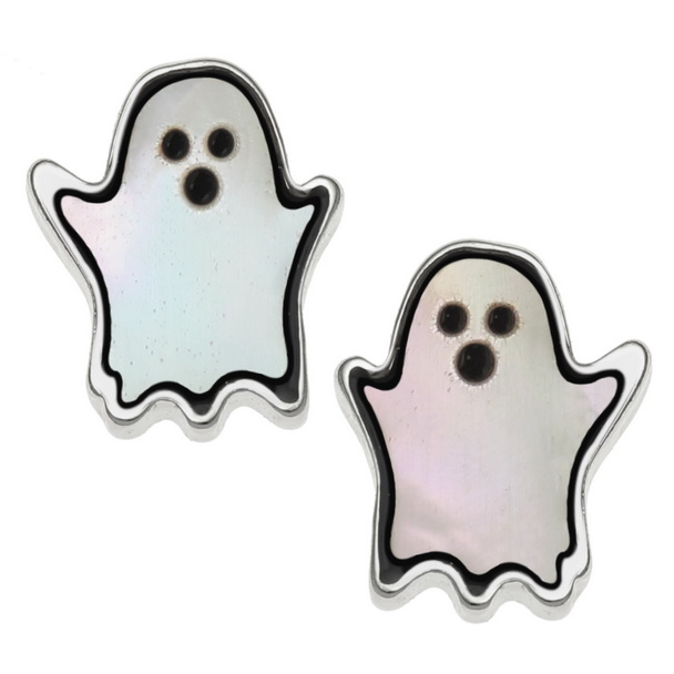 Ghost stud earrings