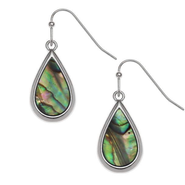 Natural teardrop earrings