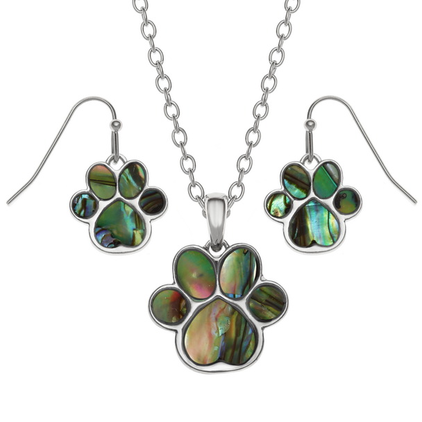 Pet paw print set
