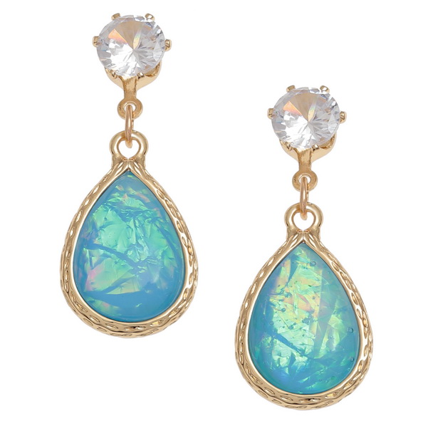 Opalescent earrings