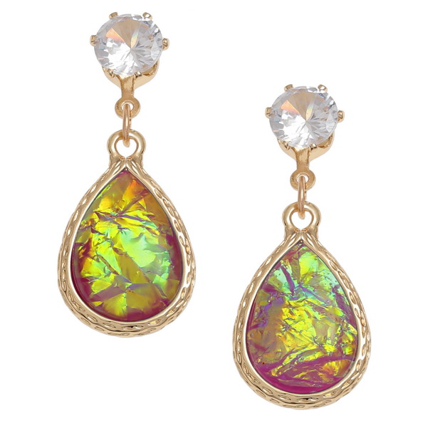 Opalescent earrings