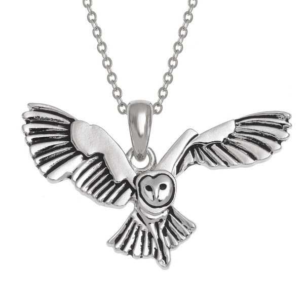 Barn owl necklace