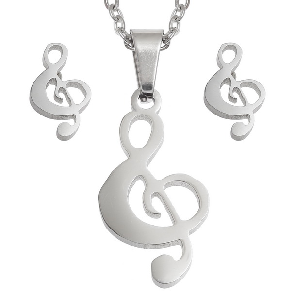 Musical treble clef set